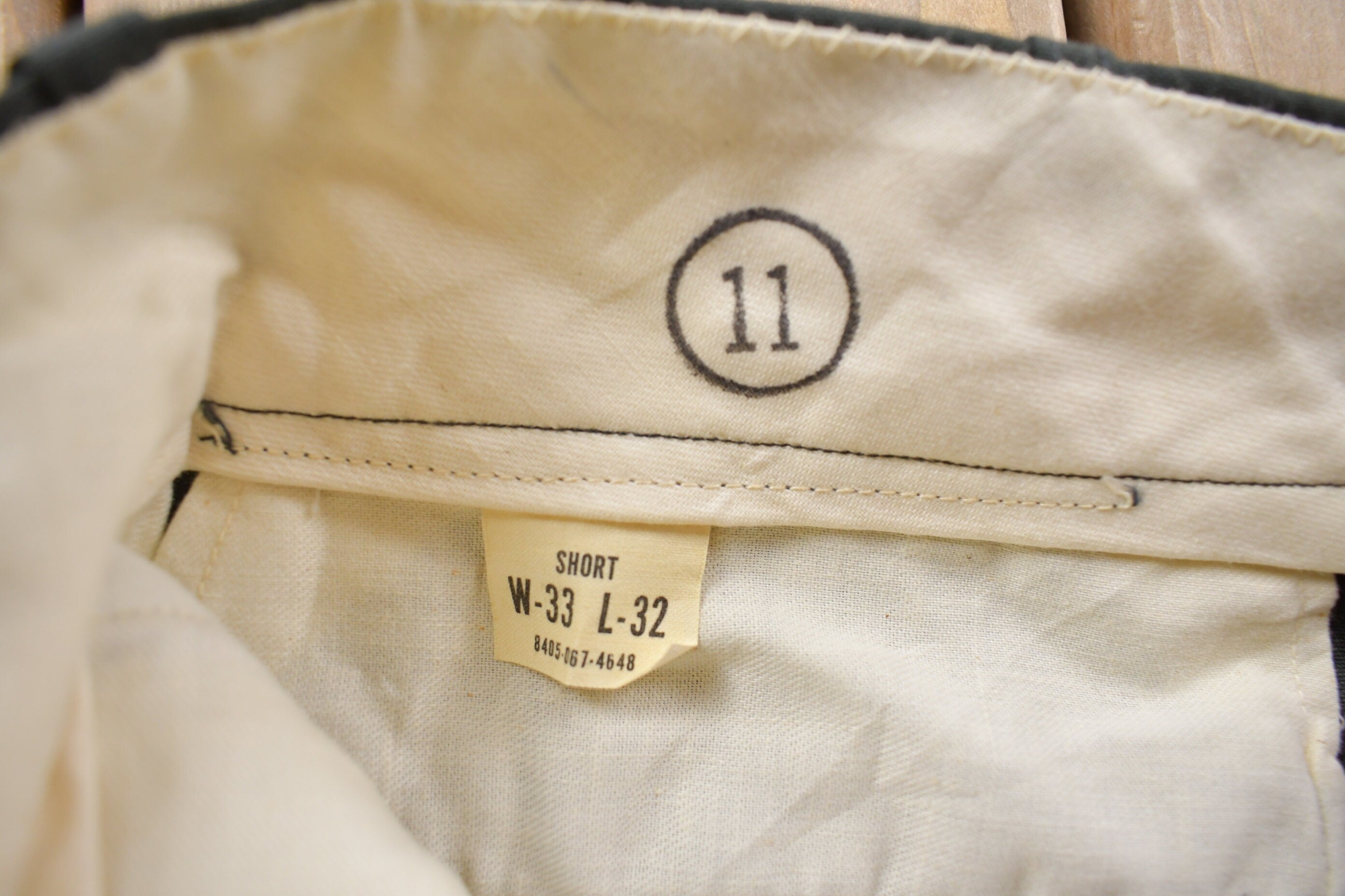 Vintage 1960s Simple Straight Trousers Size 31 x 28