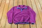 Vintage 1980s Patagonia Fleece Quarter Zip Sweater Women's S-M