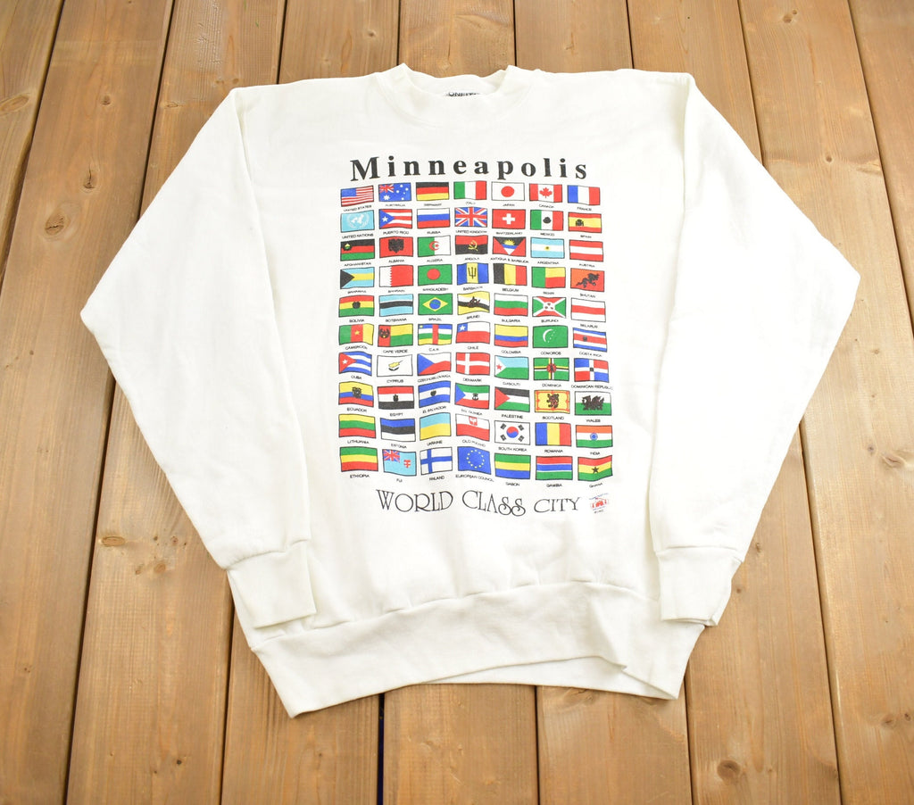 Vintage 1992 Minneapolis World Class City Souvenir Travel Sweatshirt Made In USA