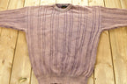 Vintage 1980s Holt Renfrew Hand Frame Knit Knitted Sweater