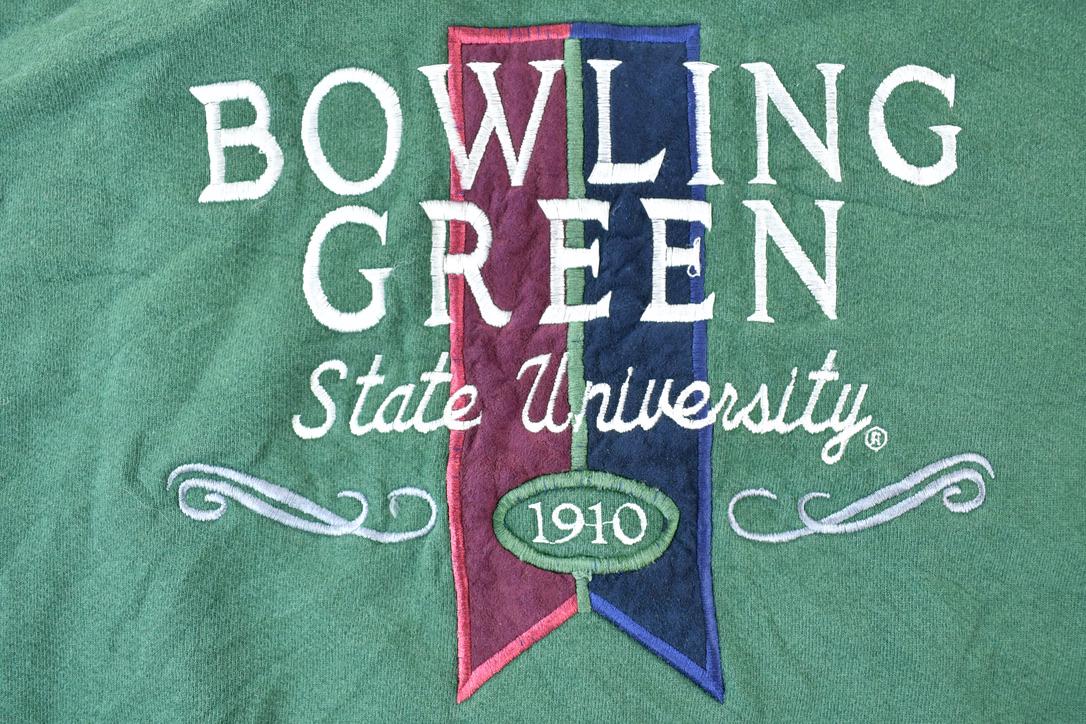 Vintage 1990s Bowling Green State University Crewneck / Vintage Collegiate / Made In USA / 90s College Crewneck / Preppy Sportswear