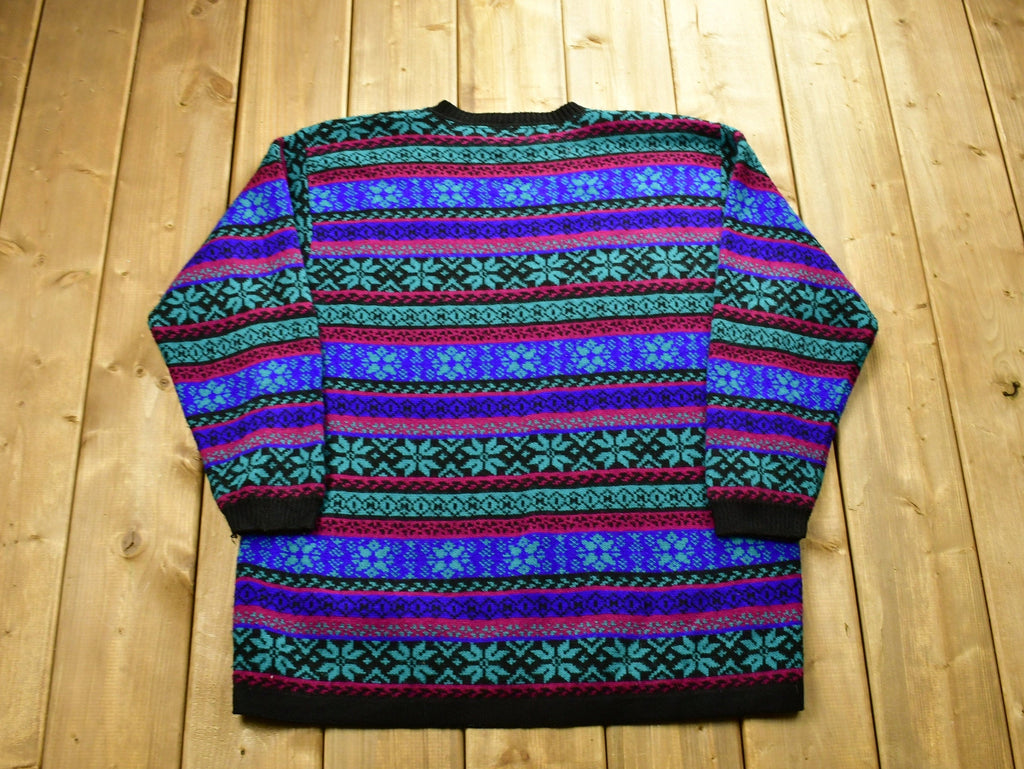 Vintage 1990's Alfred Dunner Abstarct Knitted Sweater