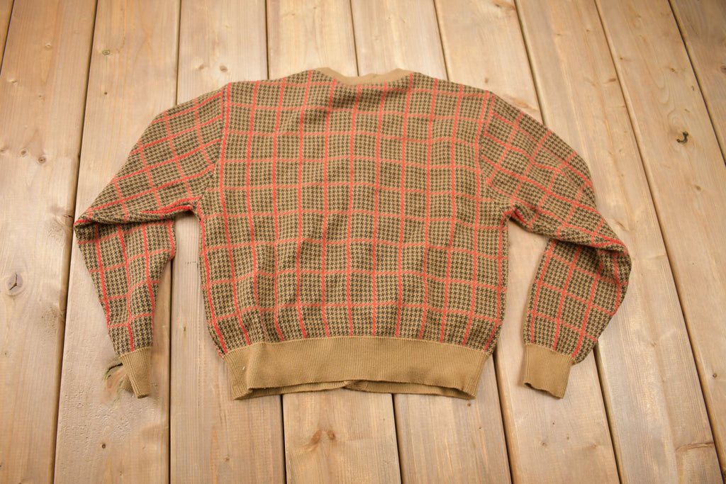 Vintage 1990s Lizsport Knitted Button Up Sweater