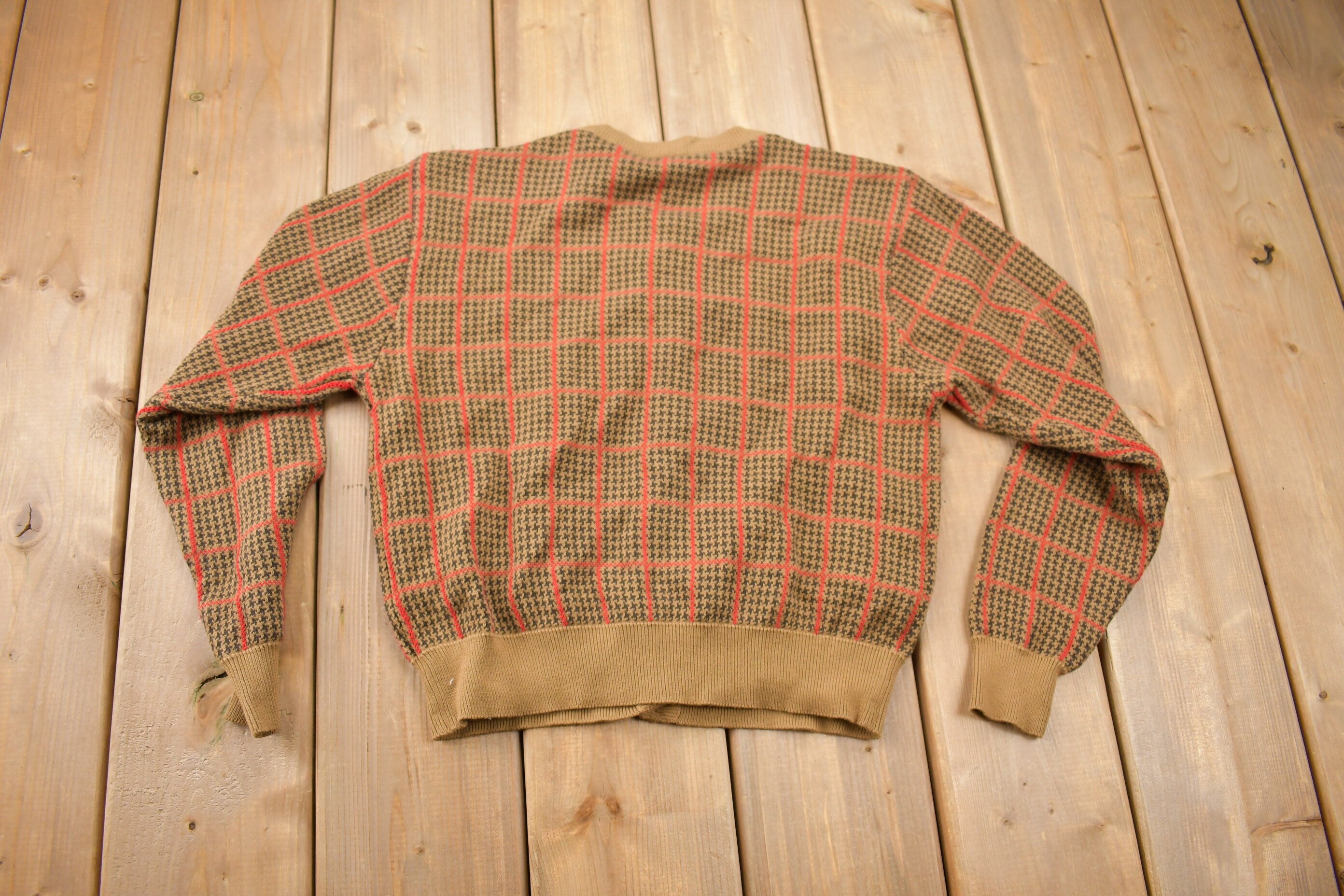 Vintage 1990s Lizsport Knitted Button Up Sweater