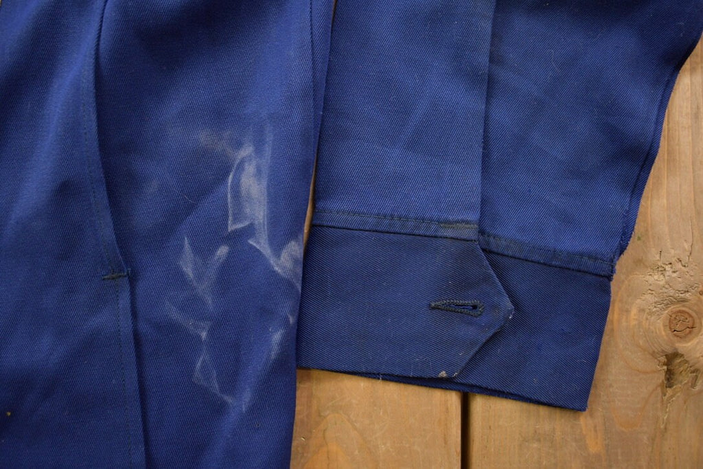 Vintage 1970s Unilog Embrodiered Gulf Zip Up Light Jacket