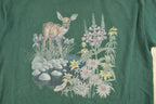 Vintage 1990s Deer Theme Graphic T-Shirt