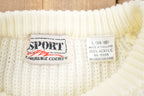 Vintage 1990s Sport Courage Knit Acrylic Crewneck Sweatshirt
