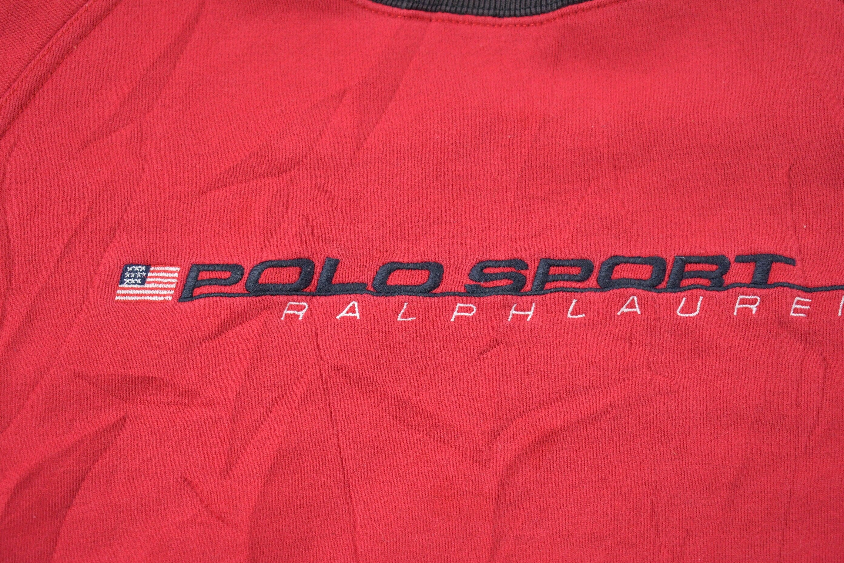 Vintage 1980s Polo Sport Ralph Lauren Embroidered Sweatshirt