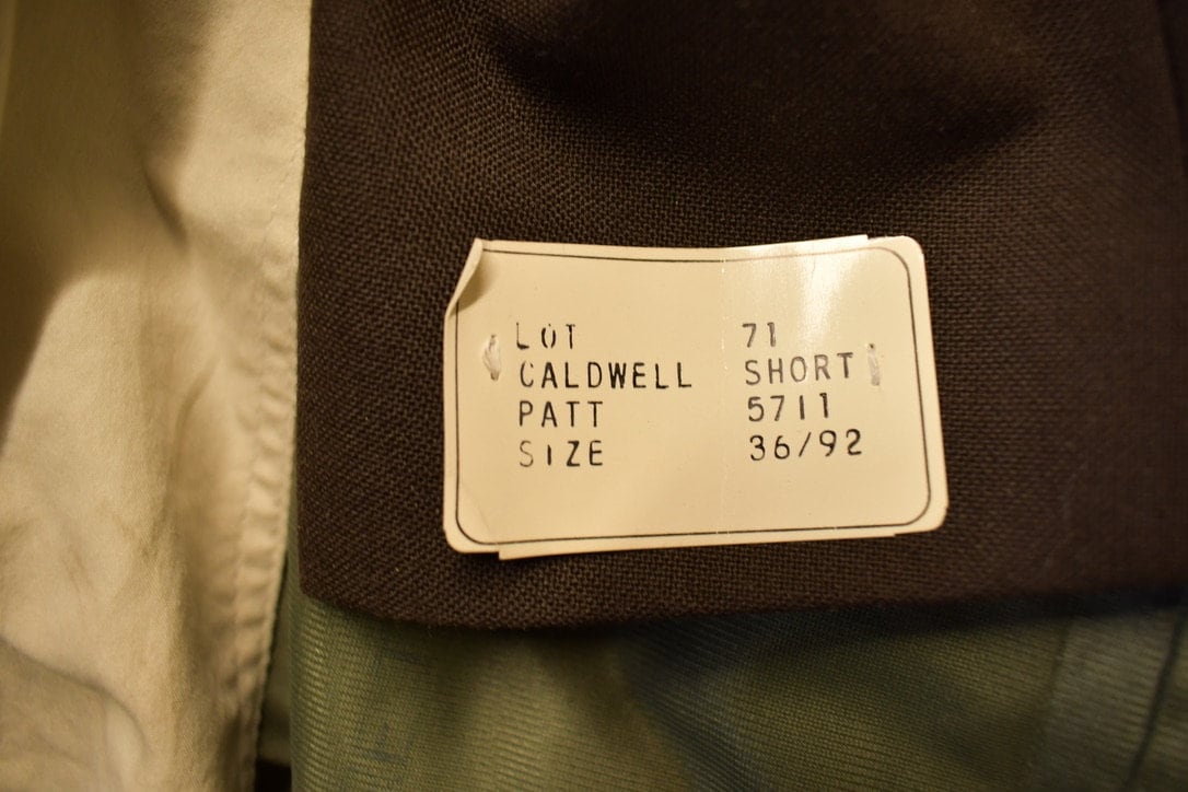 Vintage 1980s Caldwell Brown Two Button Blazer Jacket