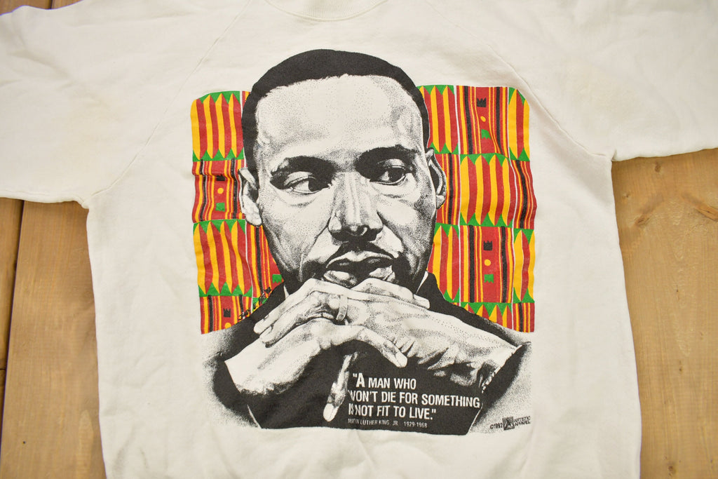 Vintage 1992 Martin Luther King Jr Graphic Crewneck Sweatshirt