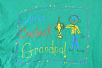 Vintage 1990s Best Grandpa Cartoon Souvenir T-Shirt