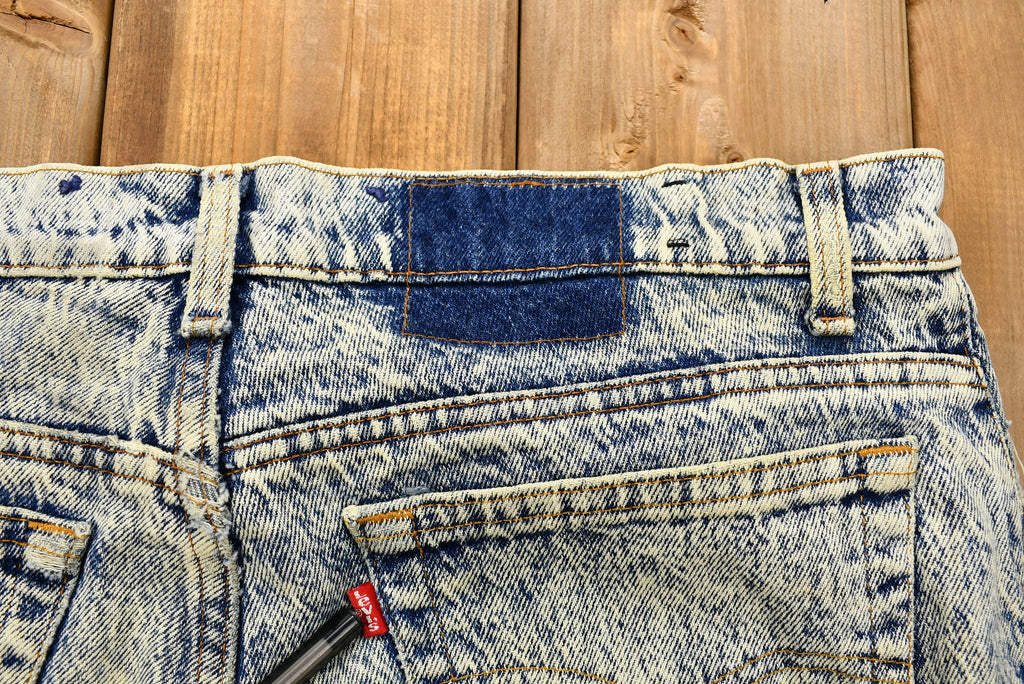 Vintage 1980s Distressed Levi's Acid-Wash Jeans
