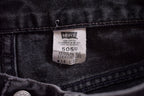 Vintage 1990s Black Levi's 505 Red Tab Denim Jeans Size 32 x 31.5