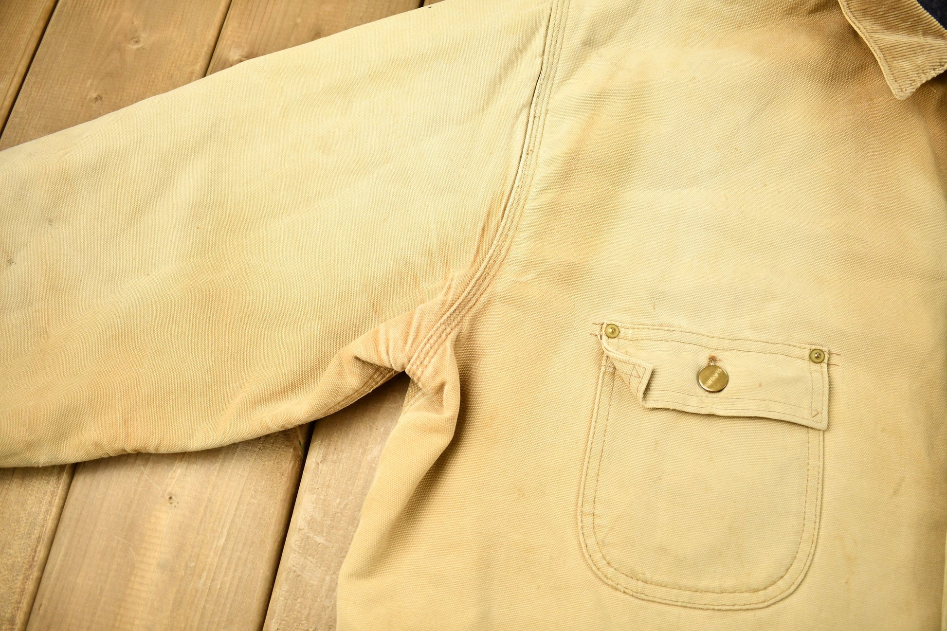 Vintage 1980s Carhartt Blanket Lined Chore Coat