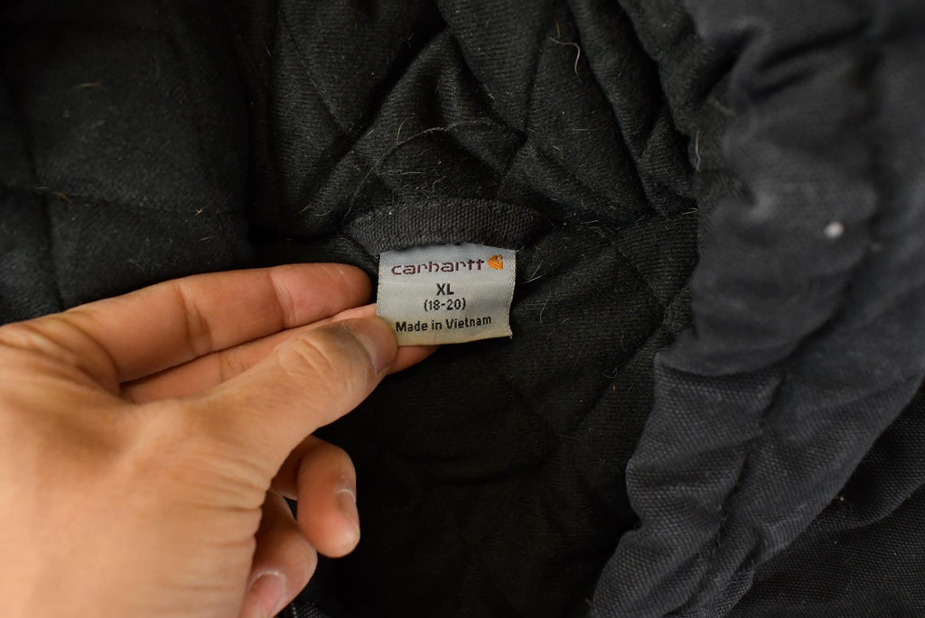 Vintage 1990s Carhartt Hooded Jacket Youth XL