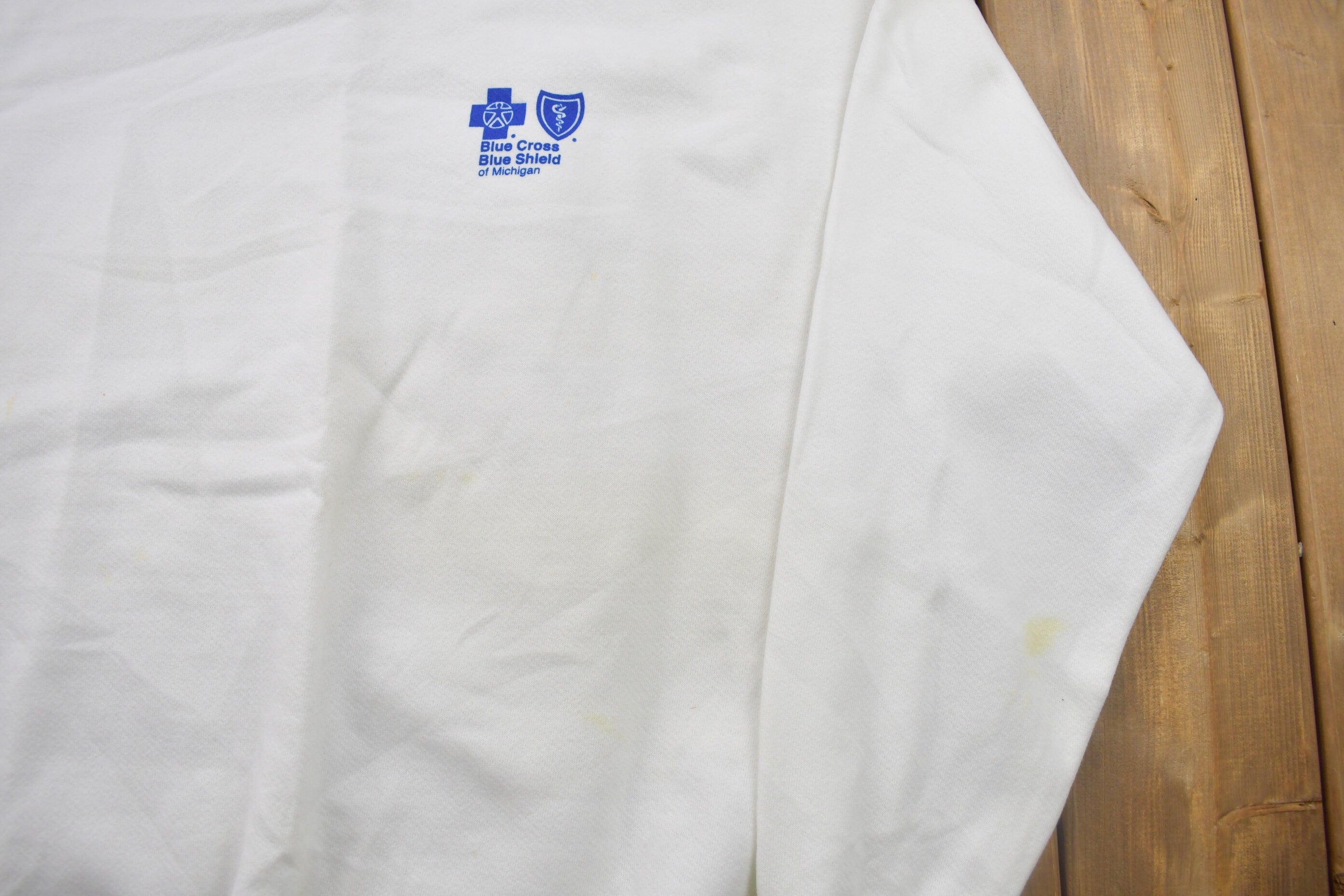 Vintage 1990s Blue Cross Blue Shield Crewneck Sweatshirt