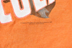 Vintage 2005 Dracula Night of the Vampire Orange and Blue Ringer Graphic T-Shirt