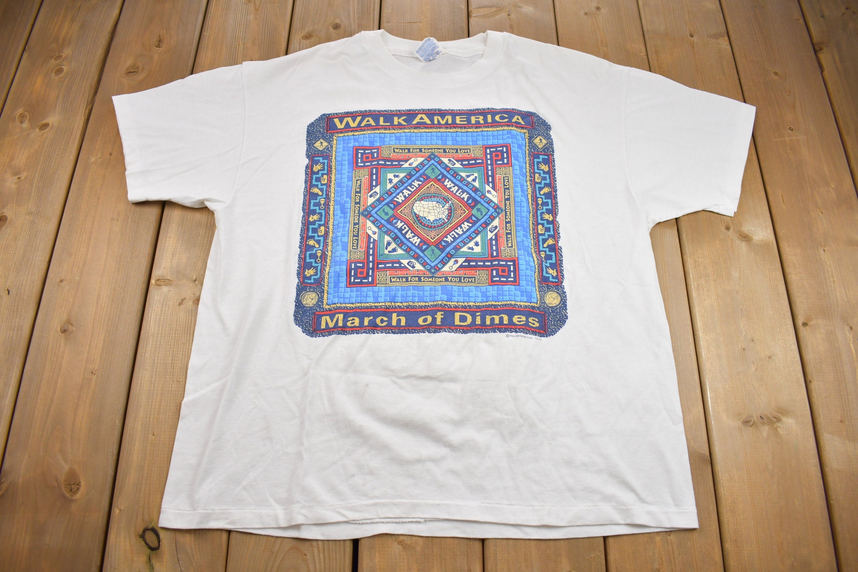 Vintage 1996 Walk America March of Dimes Graphic T Shirt