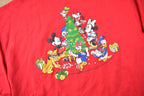 Vintage 1990s Mickey Unlimited Disney Christmas Graphic Crewneck Size 2X Womens