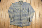 Vintage 1990s Codet Plaid Button Up Shirt
