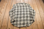 Vintage 1990s Route 66 Plaid Button Up Shirt