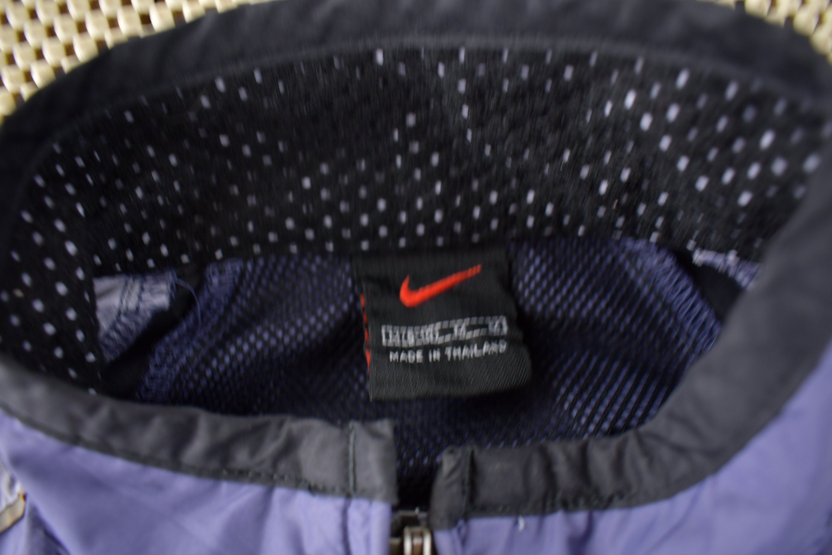 Vintage 1990s Purple Nike Women's Color Block Windbreaker Jacket Size M