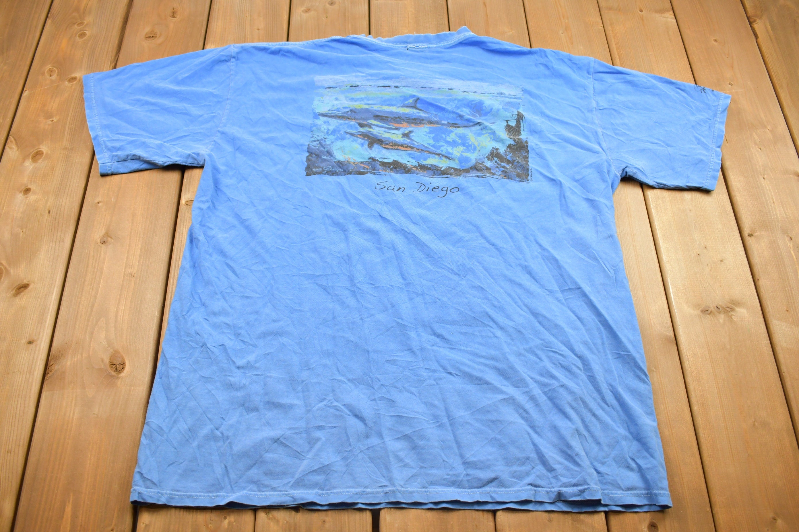 Vintage 1990s San Diego Dolphin Souvenir T Shirt