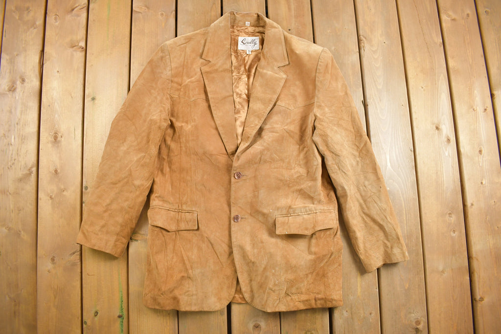 Vintage 1990s Scully Suede Leather Blazer