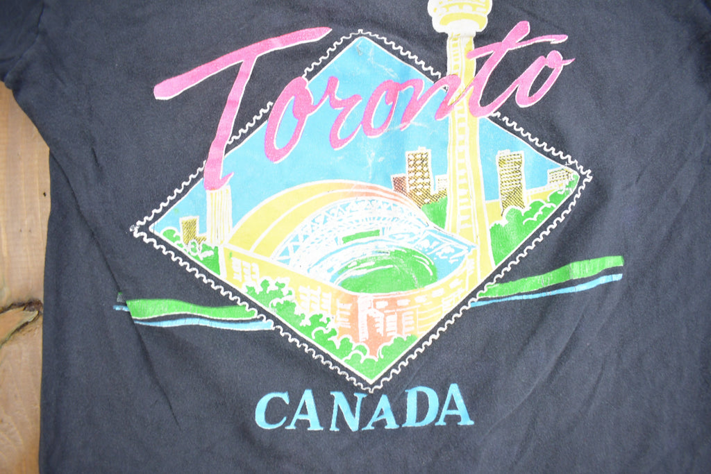 Vintage 1980s Toronto Canada Graphic Souvenir T Shirt