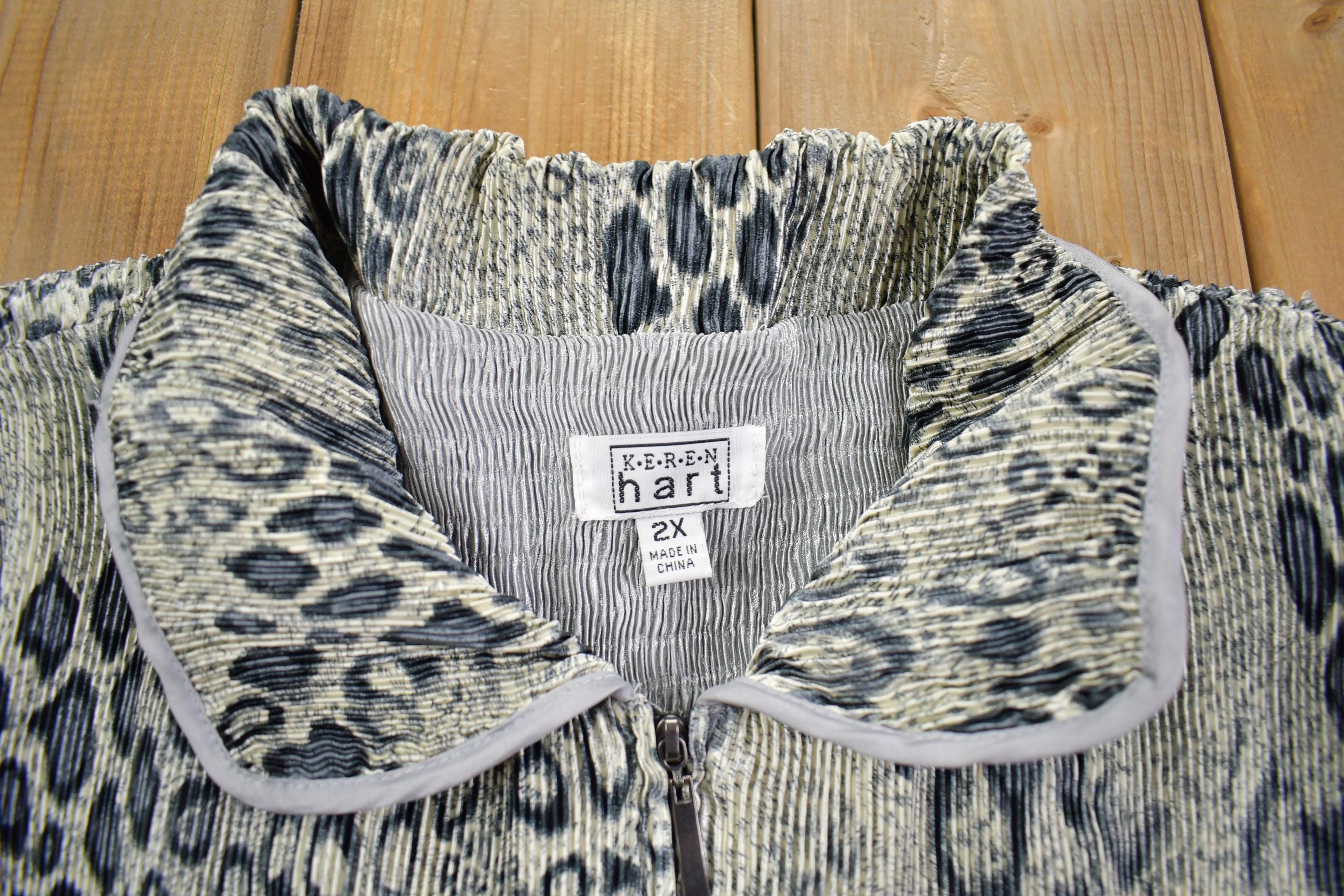 Vintage 1980s Karen Hart Textured Light Jacket- XL