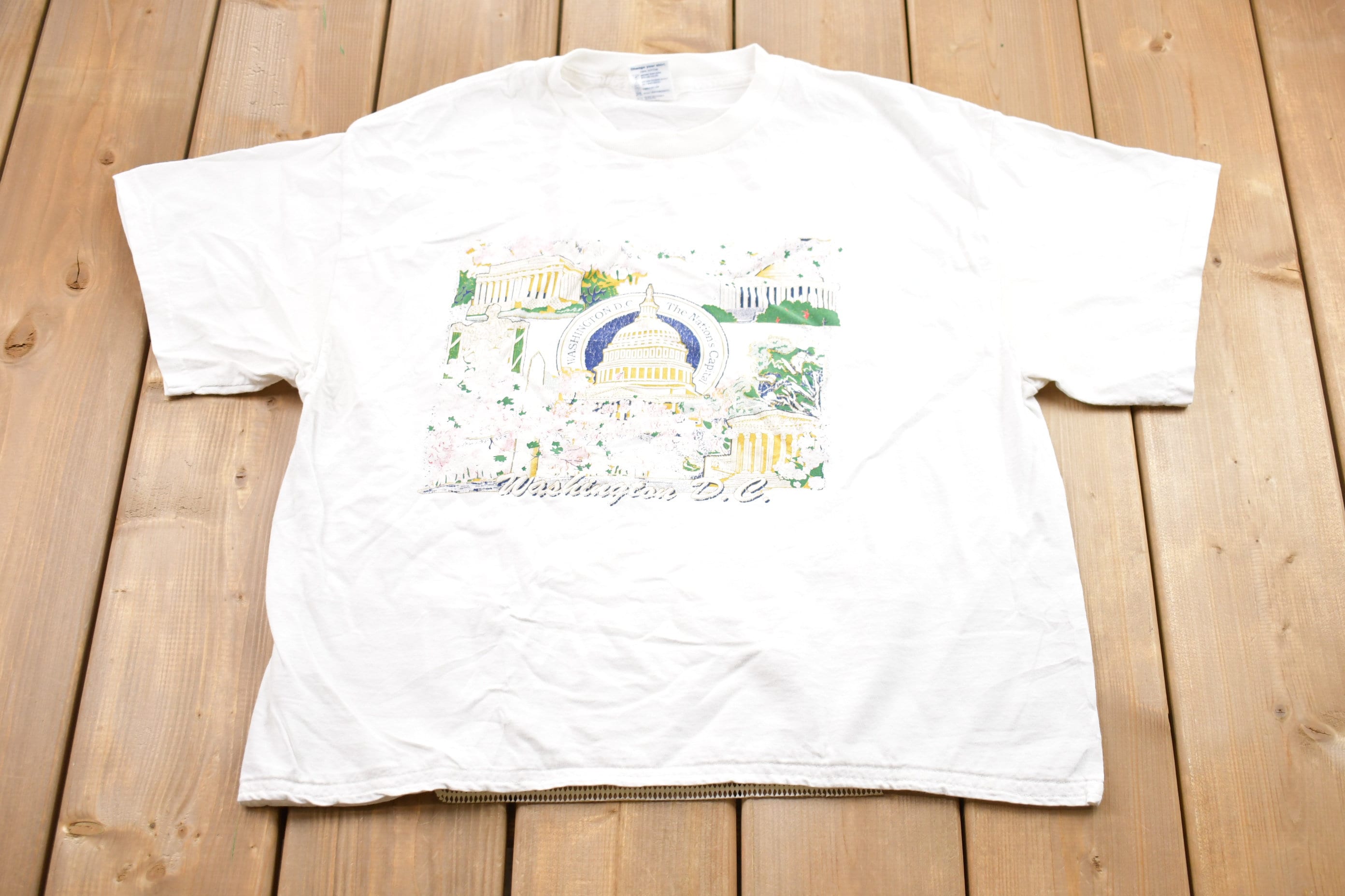 Vintage 1990s Washington DC Graphic T-Shirt