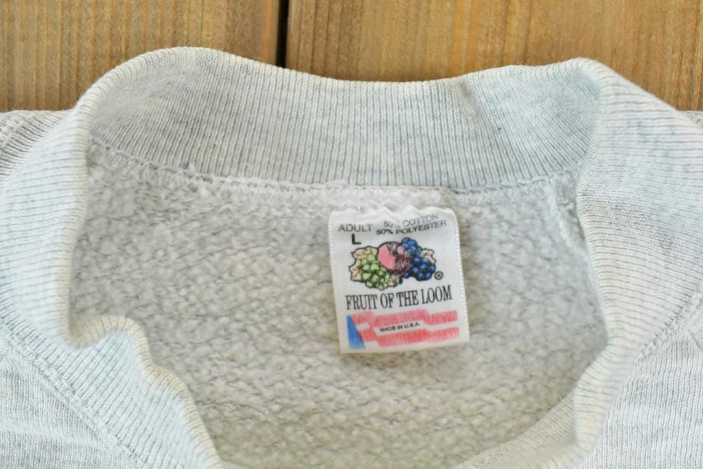Vintage 1990s Cute Sleeping Kitten Crew Neck Sweater