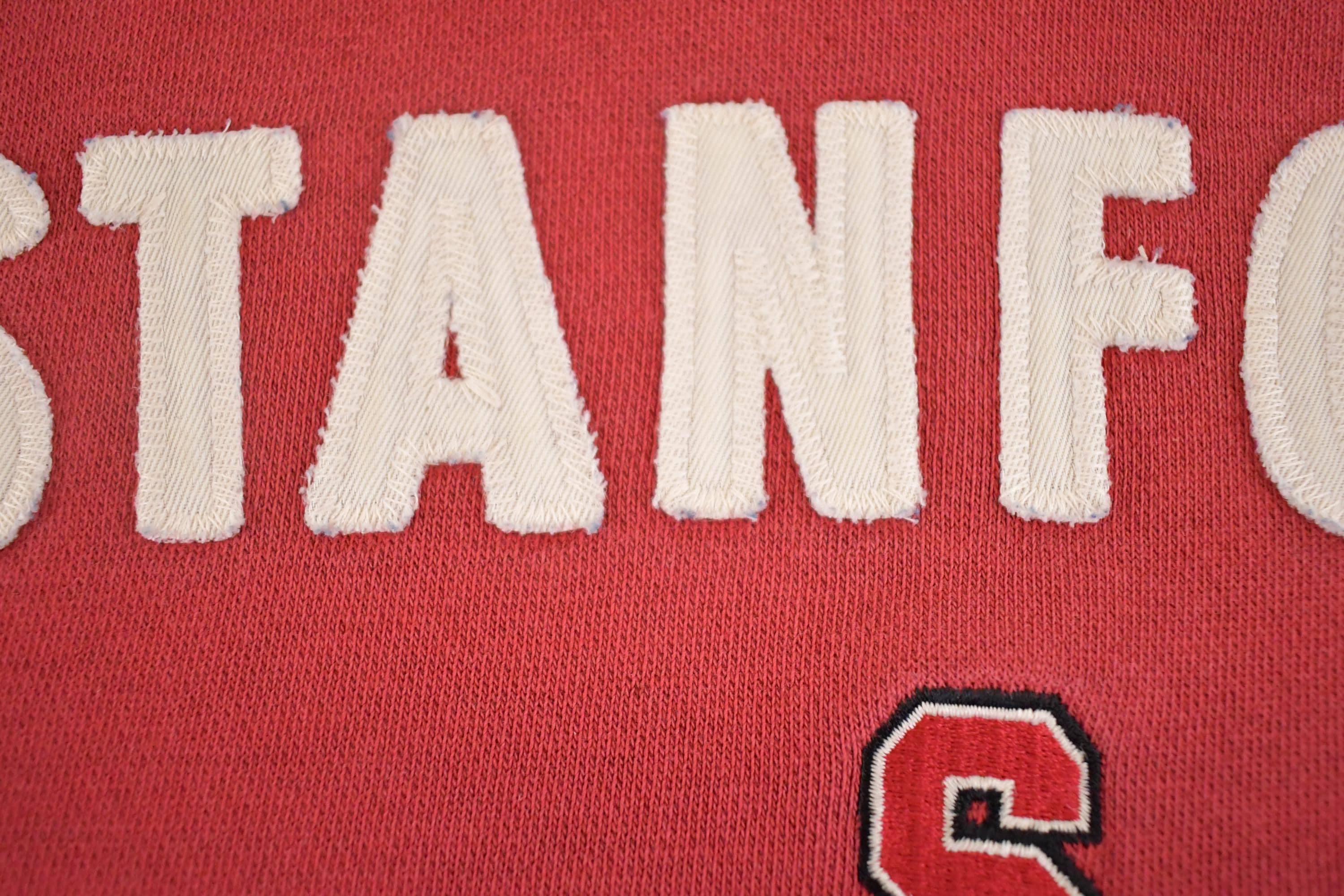 Vintage Y2K Nike Stanford Middle Swoosh Crewneck Sweatshirt Men's XL / NCAA College Spellout / 90s Heavyweight Collegiate Sweater