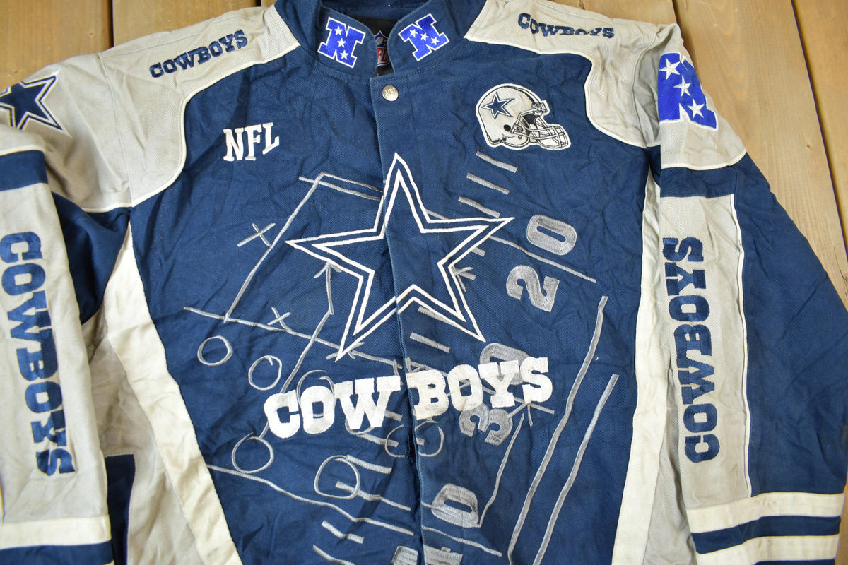 Vintage Y2K Dallas Cowboys NFL Embroidered Bomber Jacket
