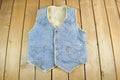 Vintage 1980s Levi's Orange Tab Sherpa Lined Denim Jean Vest Men's S-M