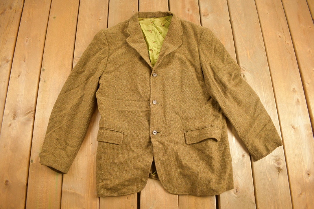 Vintage 1980s CE-Doc's Clothing Wool Blazer Jacket Size