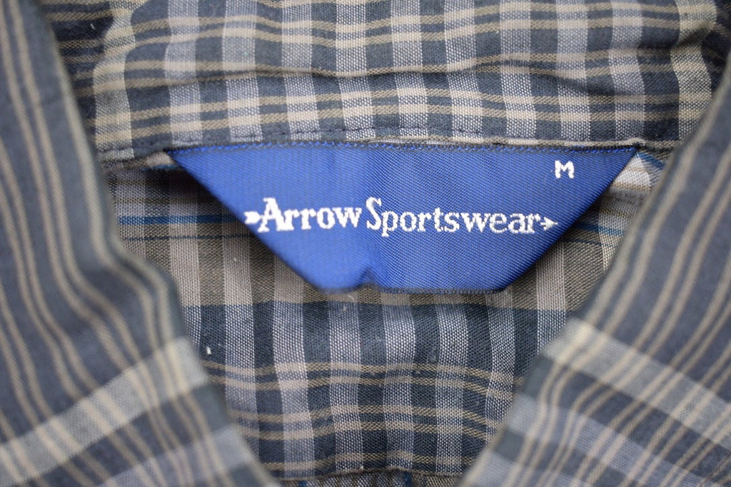 Vintage 1990s Arrow Sportswear Plaid Button Up Shirt