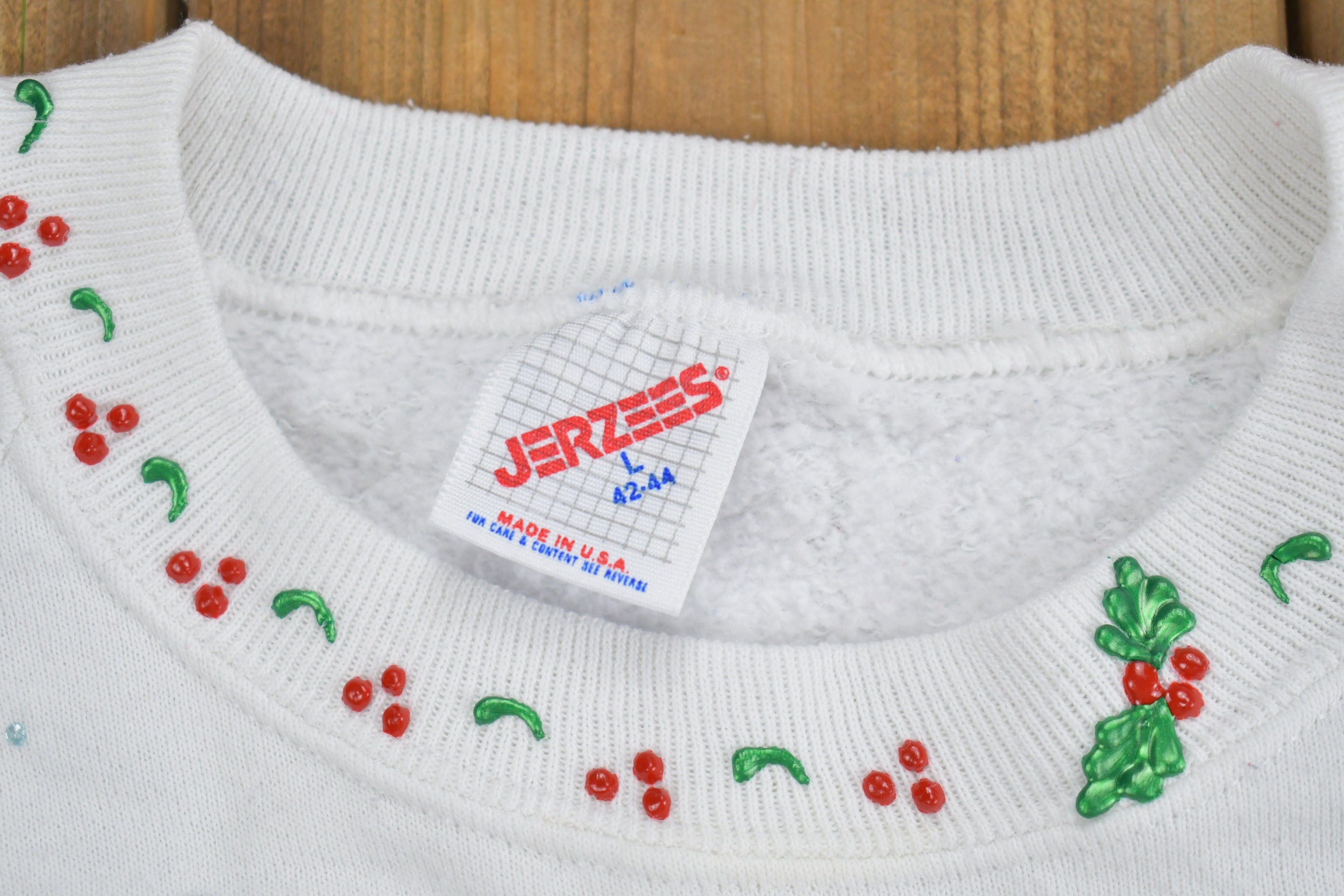 Vintage 1990s Noel Rabbit and Ducks Christmas Sweater