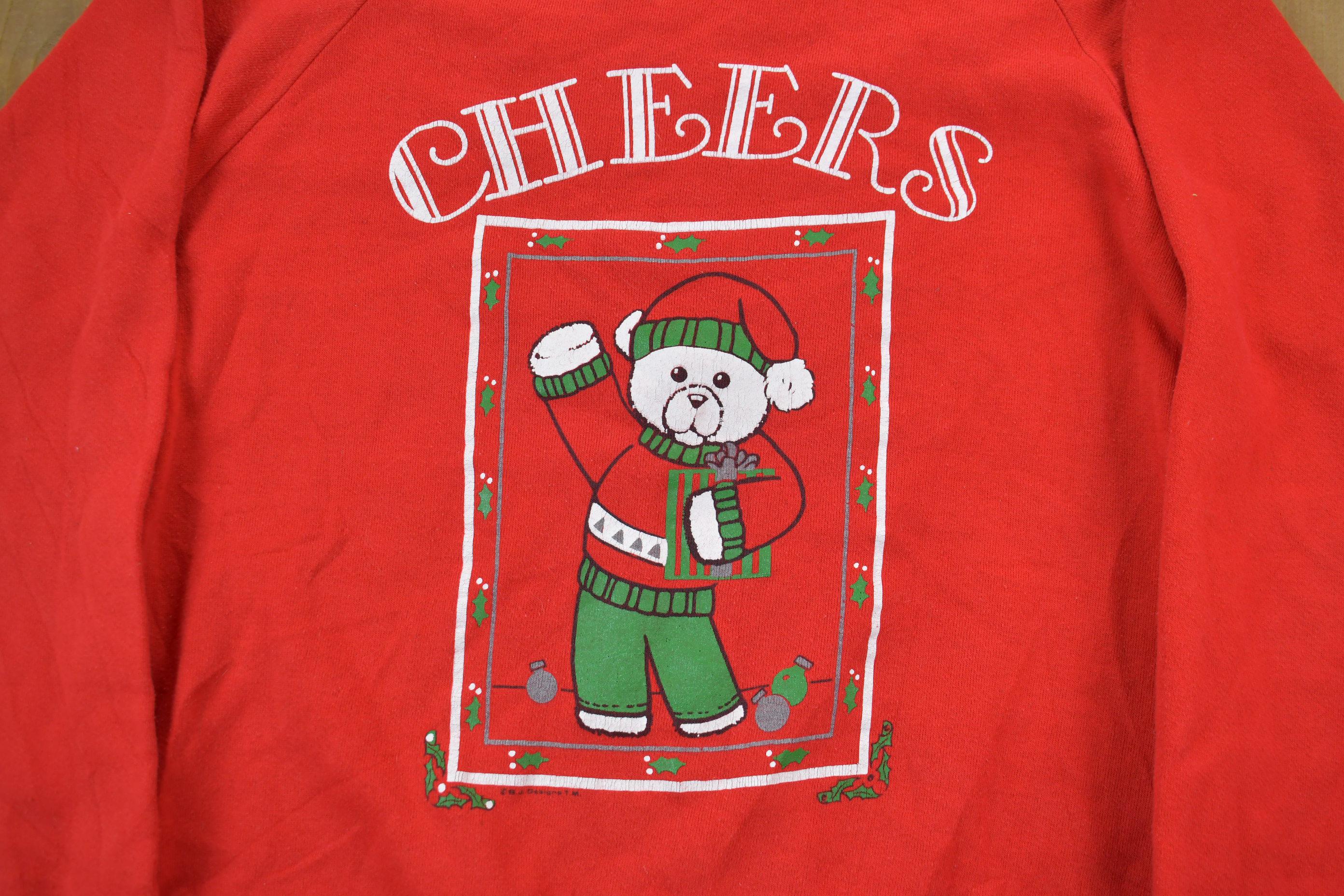 Vintage 1990s Christmas Cheers Crewneck Sweater