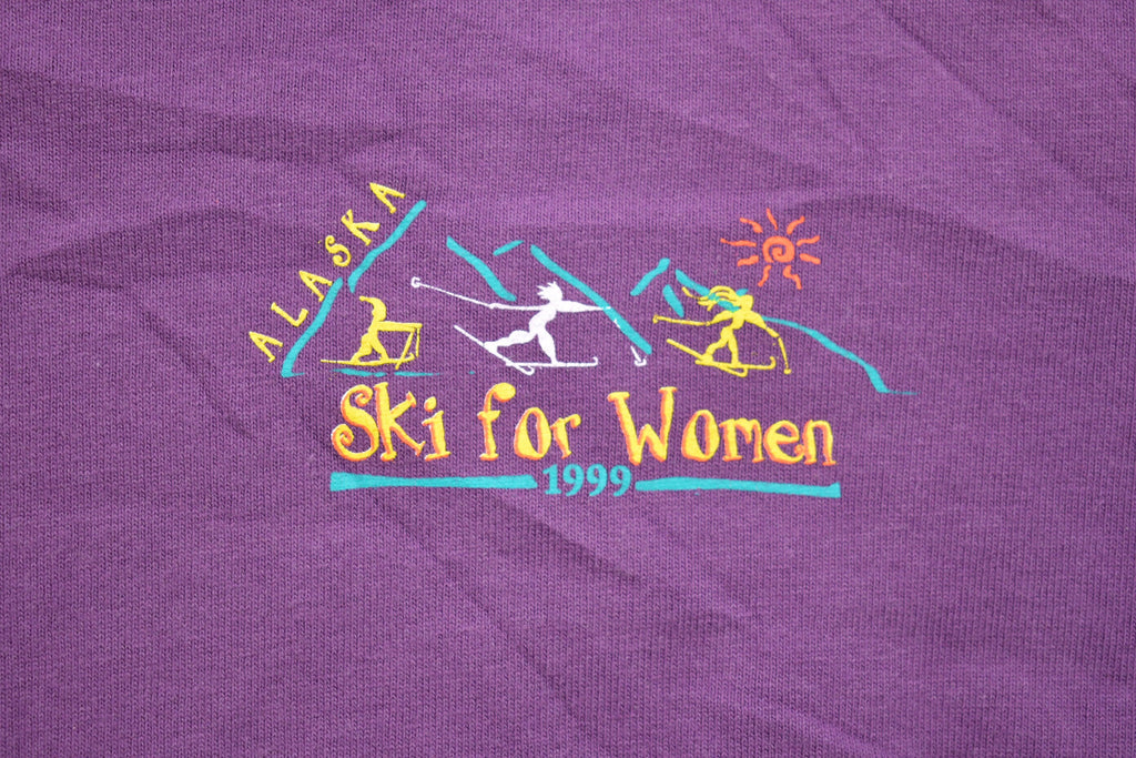 Vintage 1999 Alaska Ski for Women Mock Neck Shirt