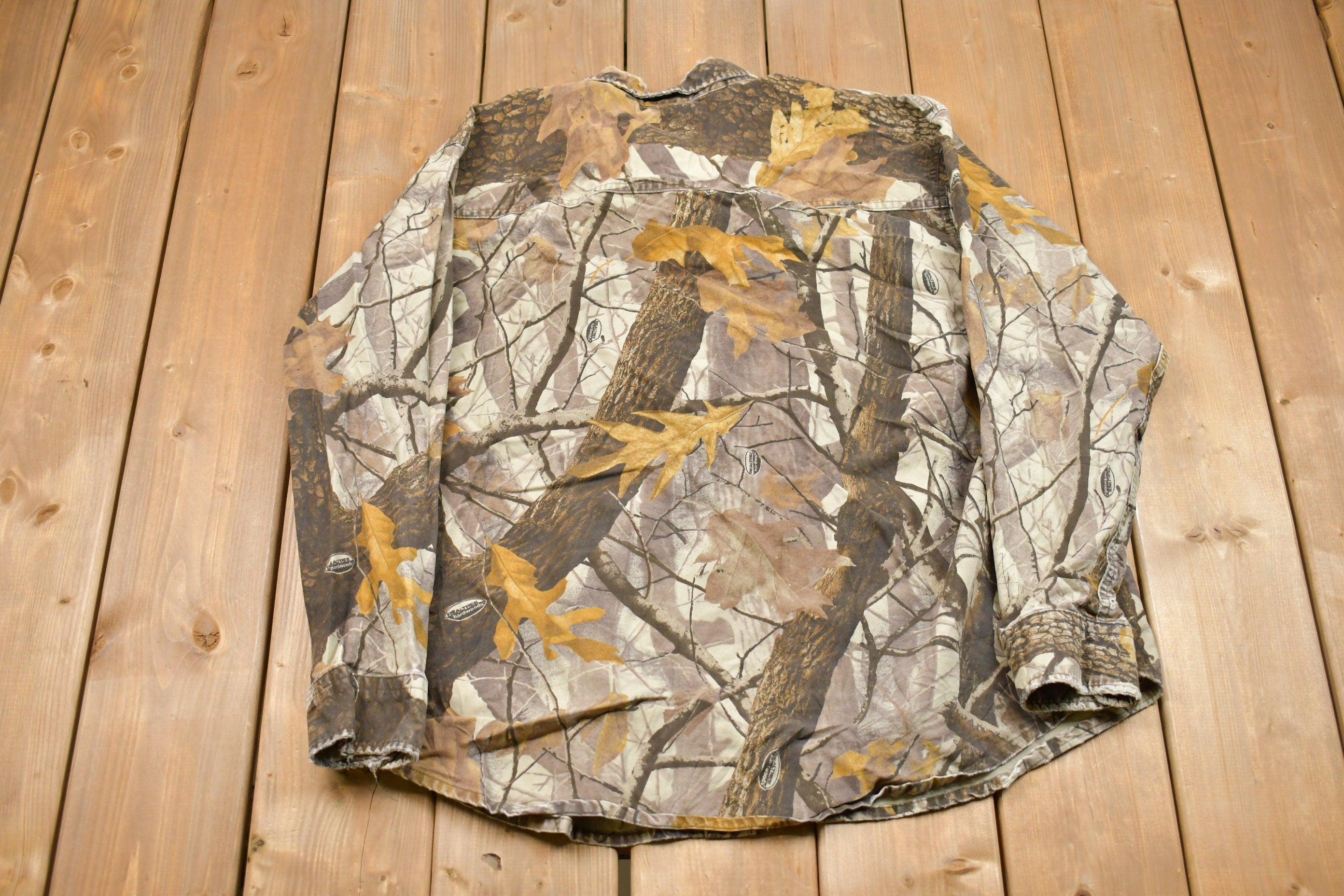 Vintage 1990s Woolrich Real Tree Camo Button Up Shirt