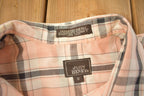 Vintage 1990s John Henry Plaid Button Up Shirt