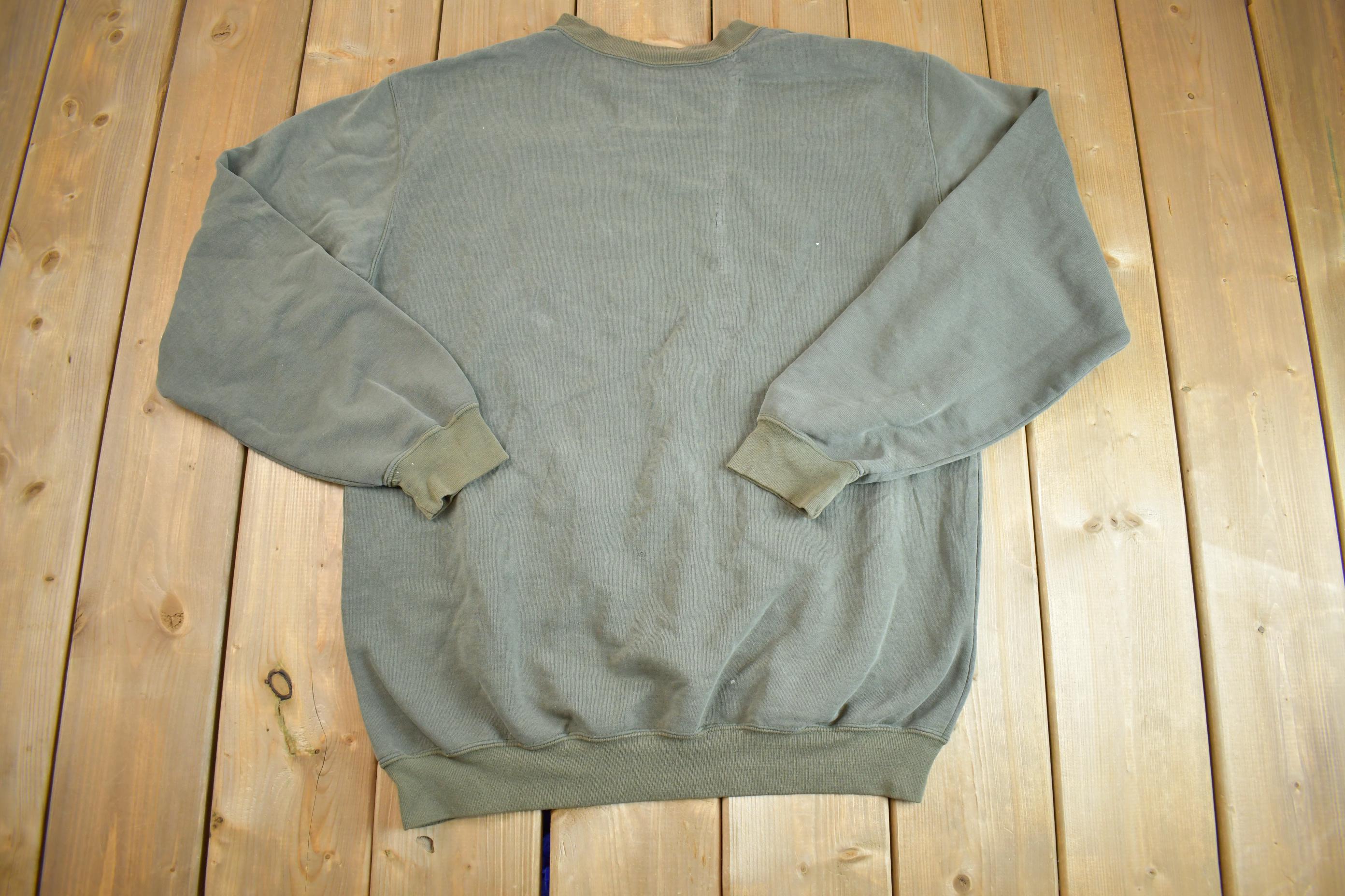 Vintage Y2K Distressed Sun-faded Carhartt Crewneck - Large