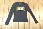 Women Vintage Fracomina Y2K Million Dollar T-Shirt / Vigoss Grunge Skull Print / Internet Famous Clothing / Over Dyed / Y2K Bedazzled
