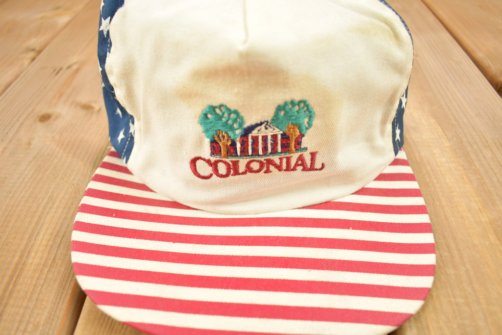 Vintage 1990s Colonial American USA Patriotic Hat