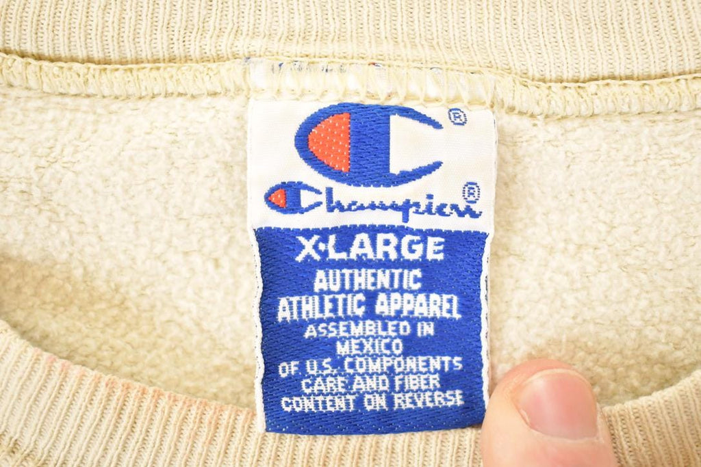 Vintage 1990s Champion Morehead State Embroidered Crewneck Sweatshirt Mens L