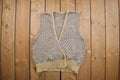 Vintage 1980s Knitted Cardigan Sweater Vest