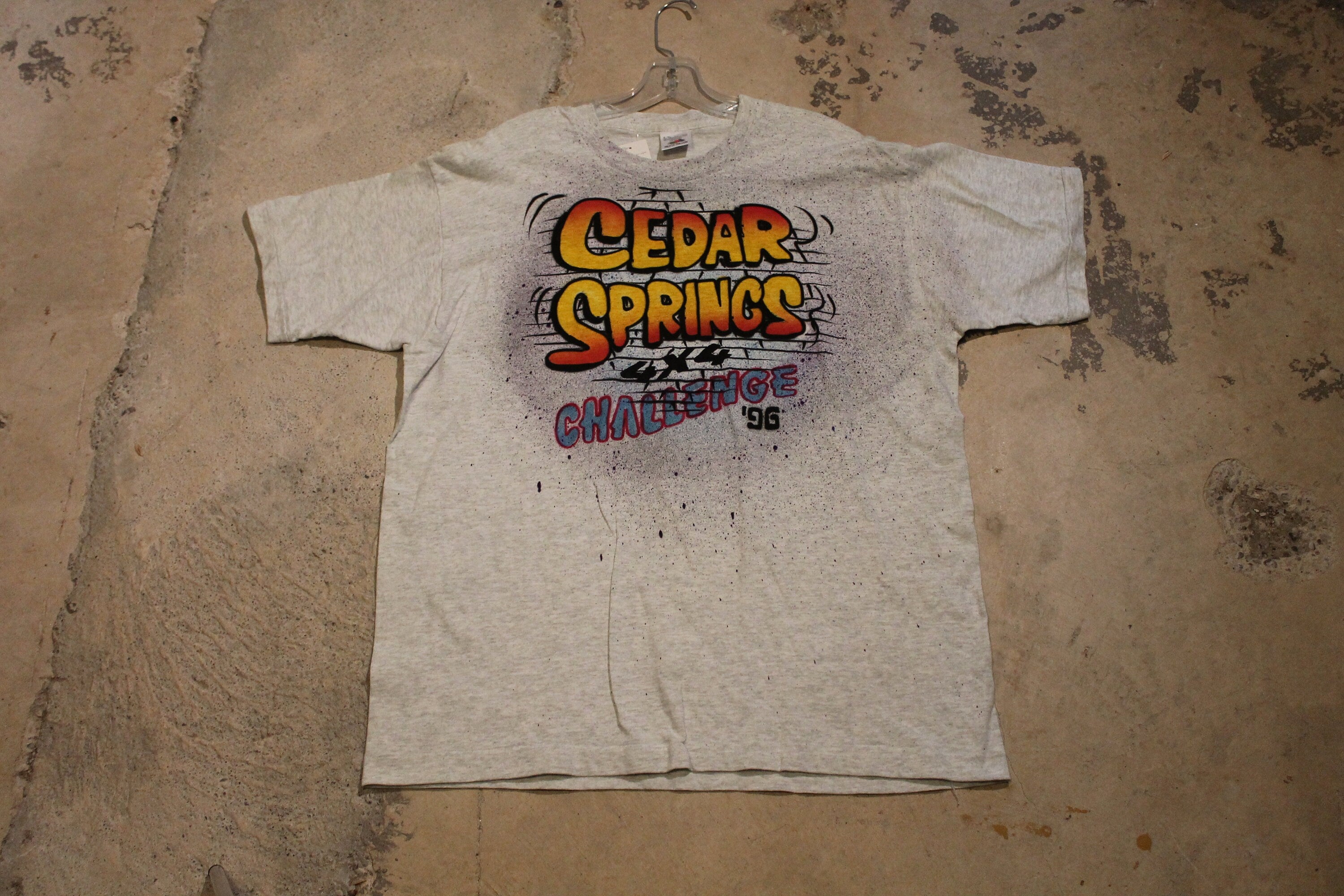 Vintage 1996 Cedar Springs Challenge Graphic T Shirt