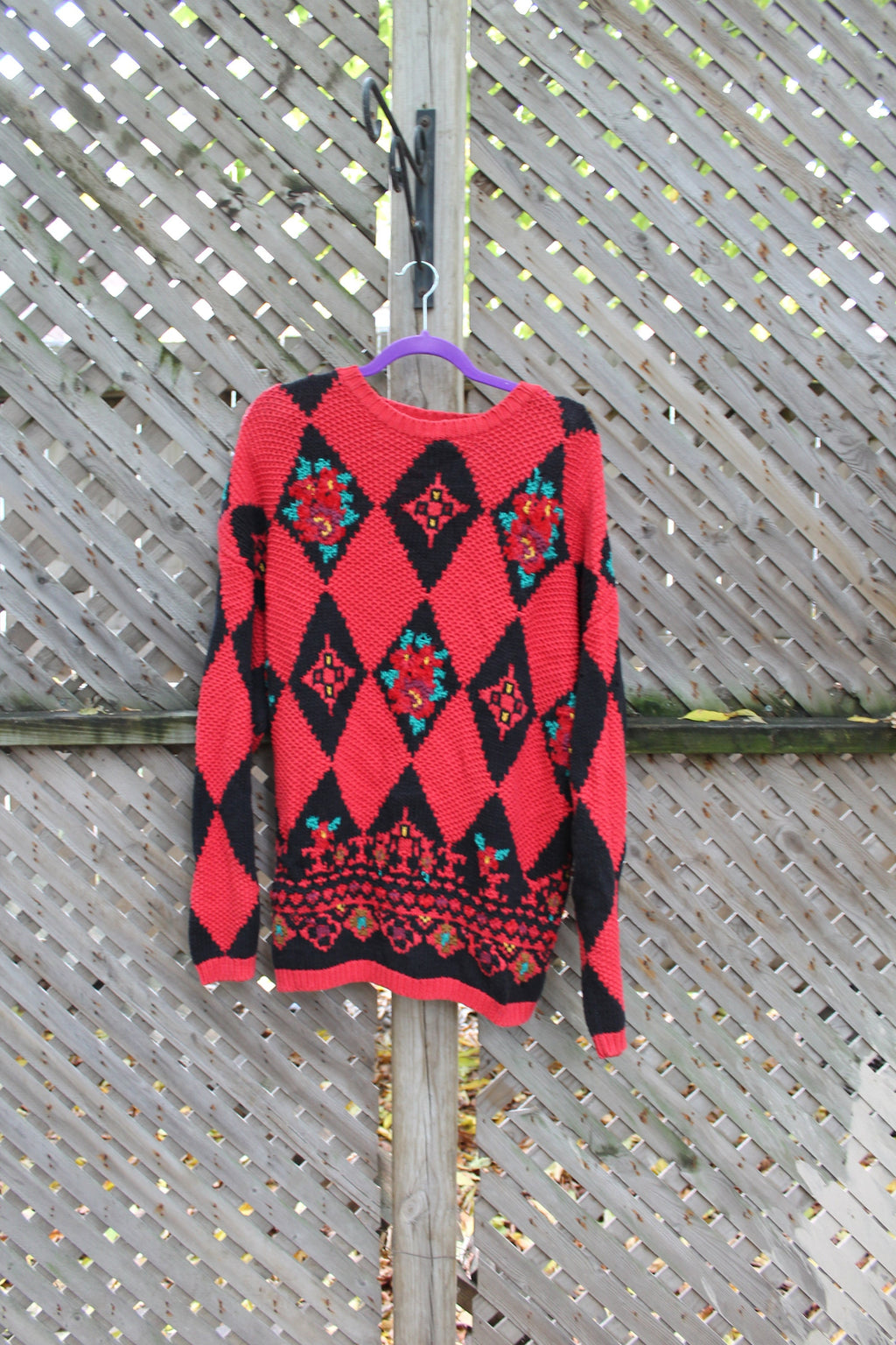 Vintage 1990s All Over Pattern Crewneck /