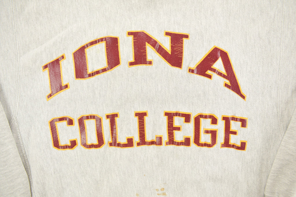 Vintage 1990s Iona College Champion Reverse Weave Crewneck
